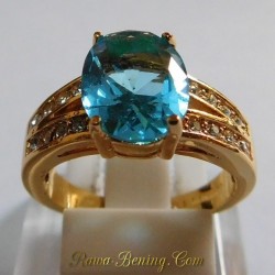 Natural Swiss Blue Yellow Gold Filled 6US