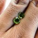Batu Permata Natural Asli 2 Pcs Round Olive Green Peridot 5mm 1.80 Carat