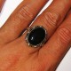 Natural Black Onyx Ring 8US