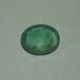 Bagian bawah batu permata Oval Green Emerald 0.66 cts