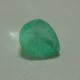 Pear Shape Natural Emerald 0.9 cts soft green tone