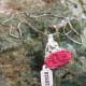 Kalung Silver Liontin Red Ruby Druzy