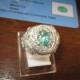 Light Green Natural Emerald 0.65cts Contoh jika di ikat cincin