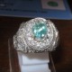 Light Green Natural Emerald 0.65cts contoh cincin zamrud
