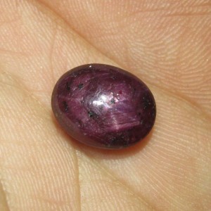 Natural Ruby Star Oval Cab 9.43 cts Unheat Untreat!