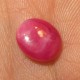 Natural Pinkish Red Ruby Oval Cab 5.24 cts Bagian Bawah Batu