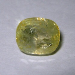 Greyish Yellow Sapphire 3.41 cts