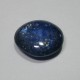 Midnight Blue Sapphire 3.57cts oval cabochon