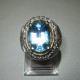 Cincin Pria Blue Topaz 13.97 carat Exclusive Men's Jewelry