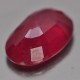 Purplish Red Ruby 4.81cts tampak bagian bawah batu