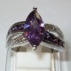 Marquise Amethyst Gold Filled Ring 8US