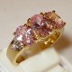 Cincin Pink Sapphire CZ Ring 7US